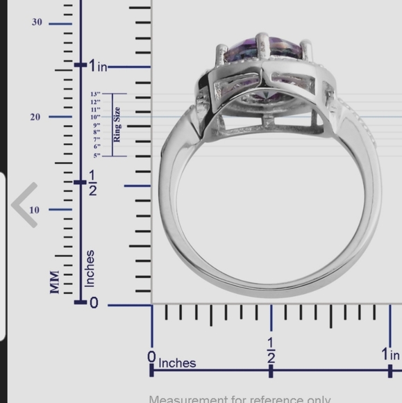 Simulated Mystic Color Diamond Ring - Picture 3 of 3